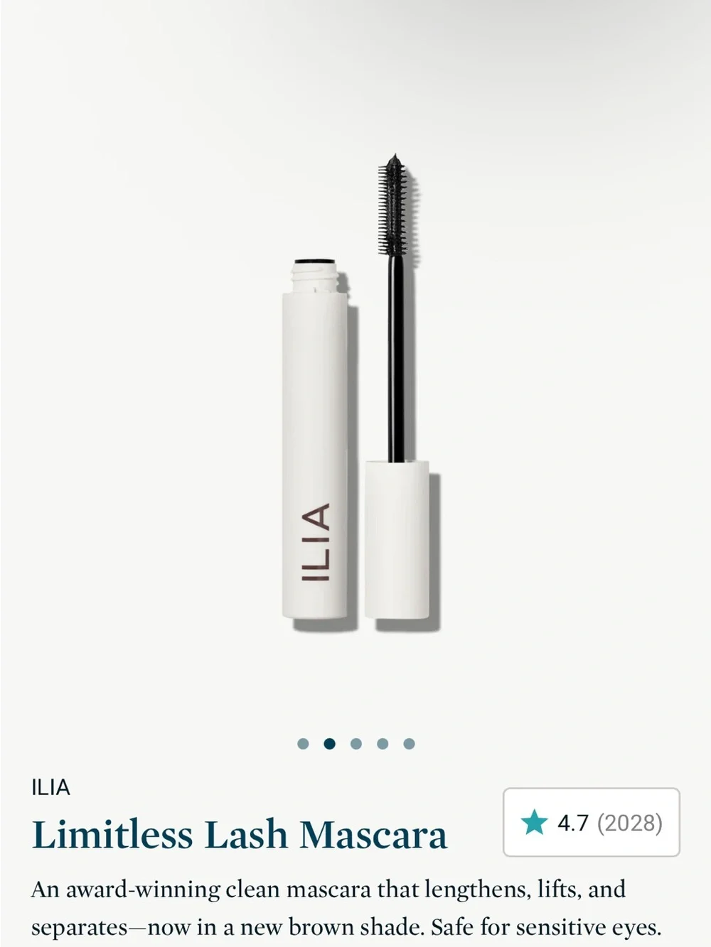 ILIA Limitless Lash Mascara - full size after midnight